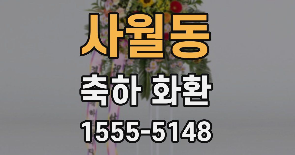 사월동 축하 화환