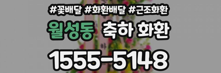 월성동 축하 화환