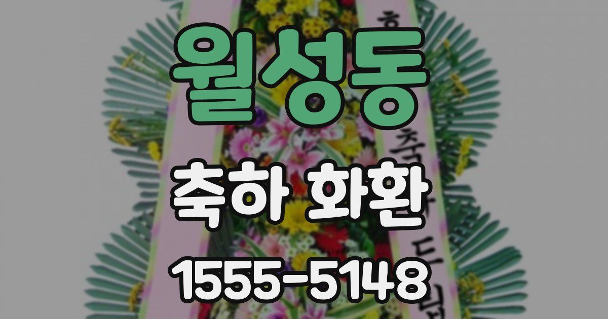 월성동 축하 화환