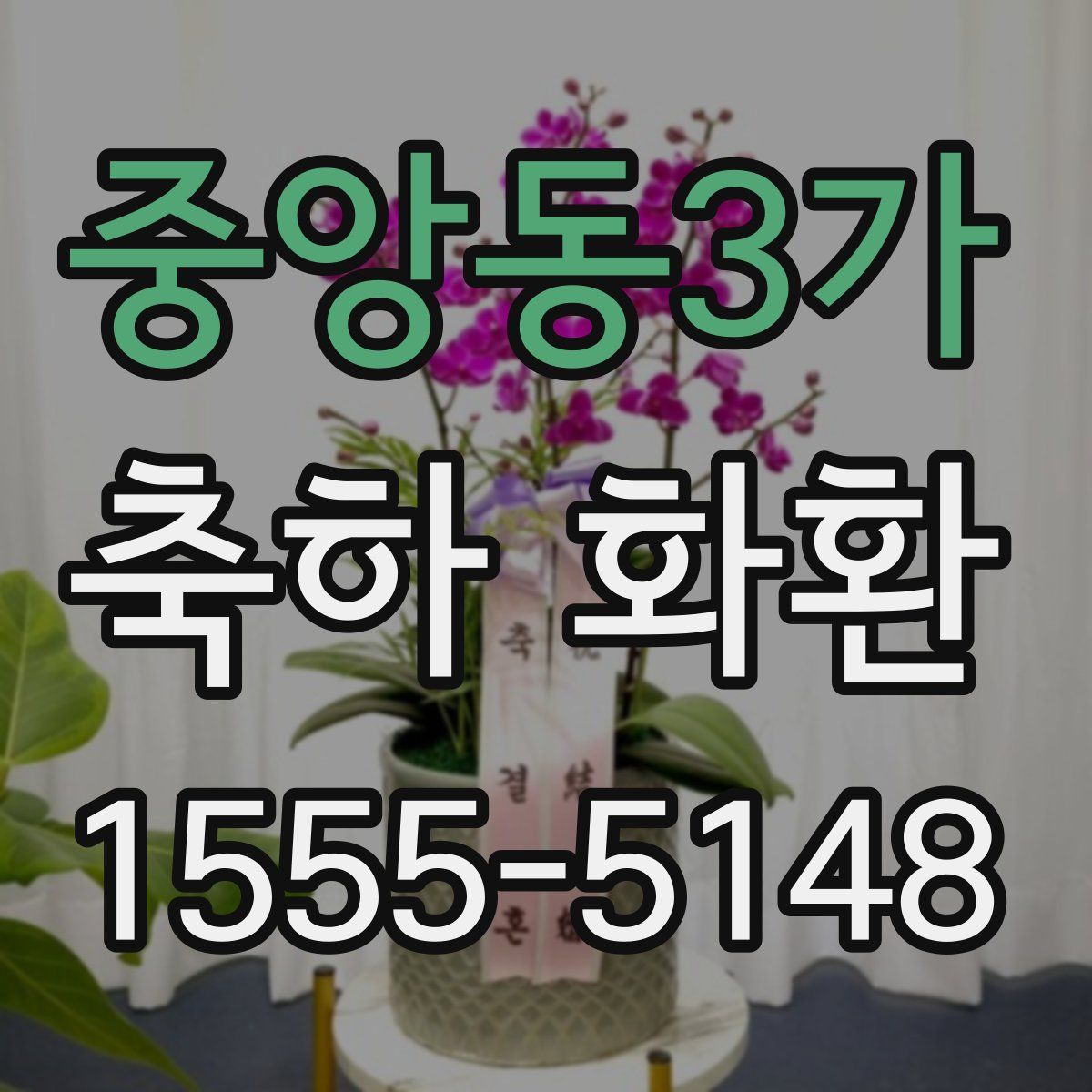 중앙동3가 축하 화환