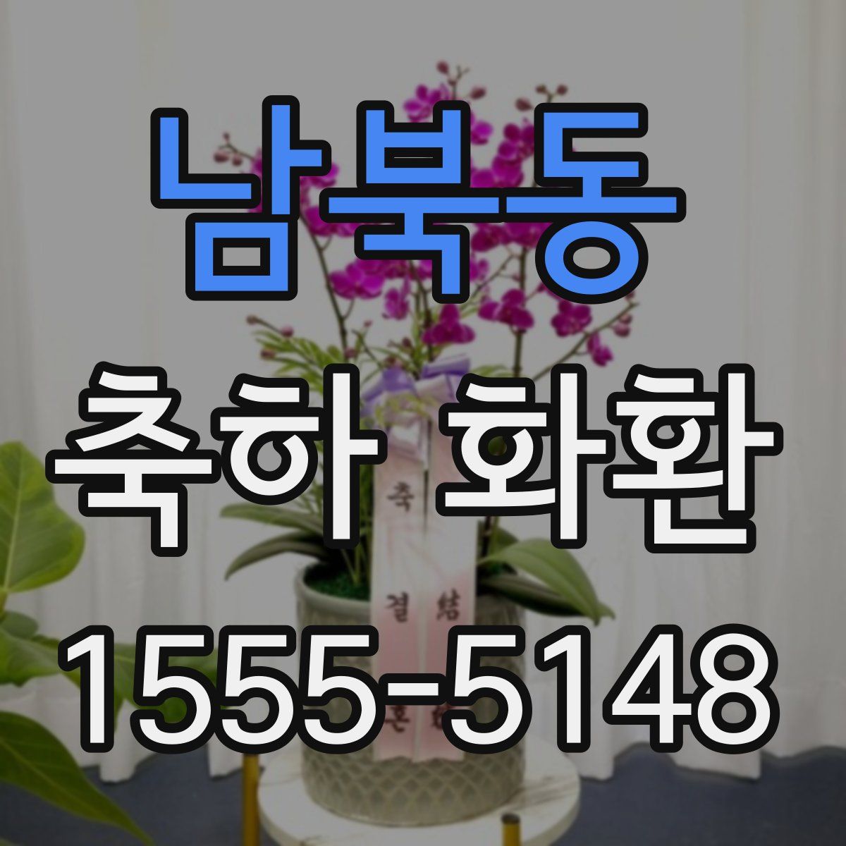 남북동 축하 화환