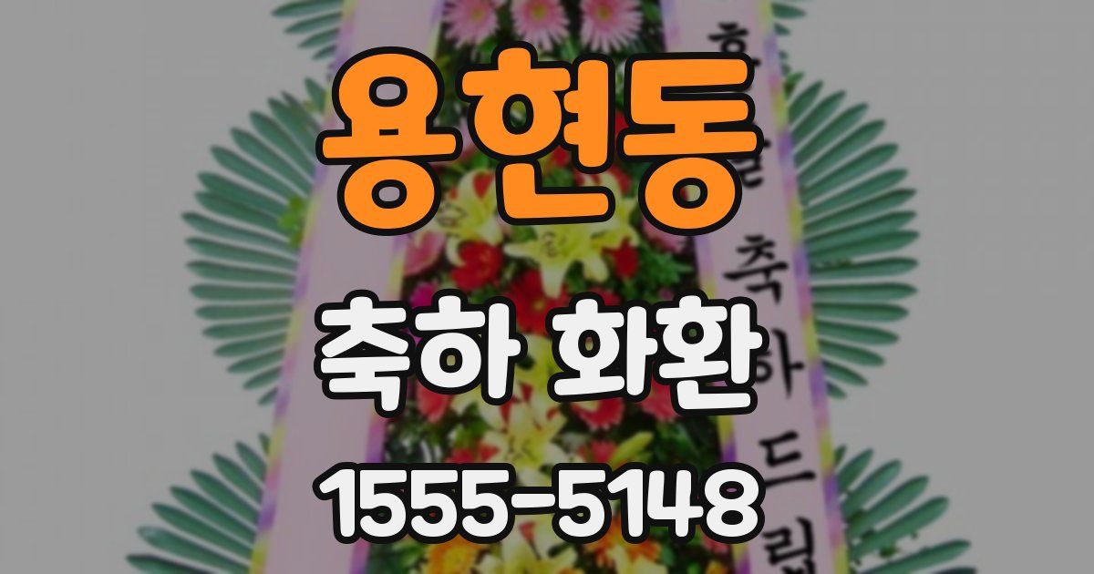 용현동 축하 화환