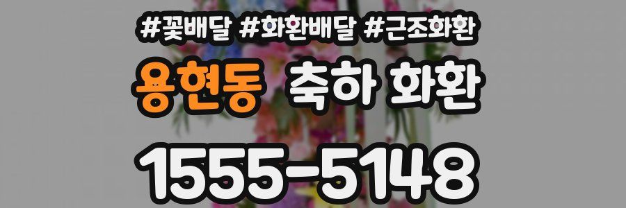 용현동 축하 화환