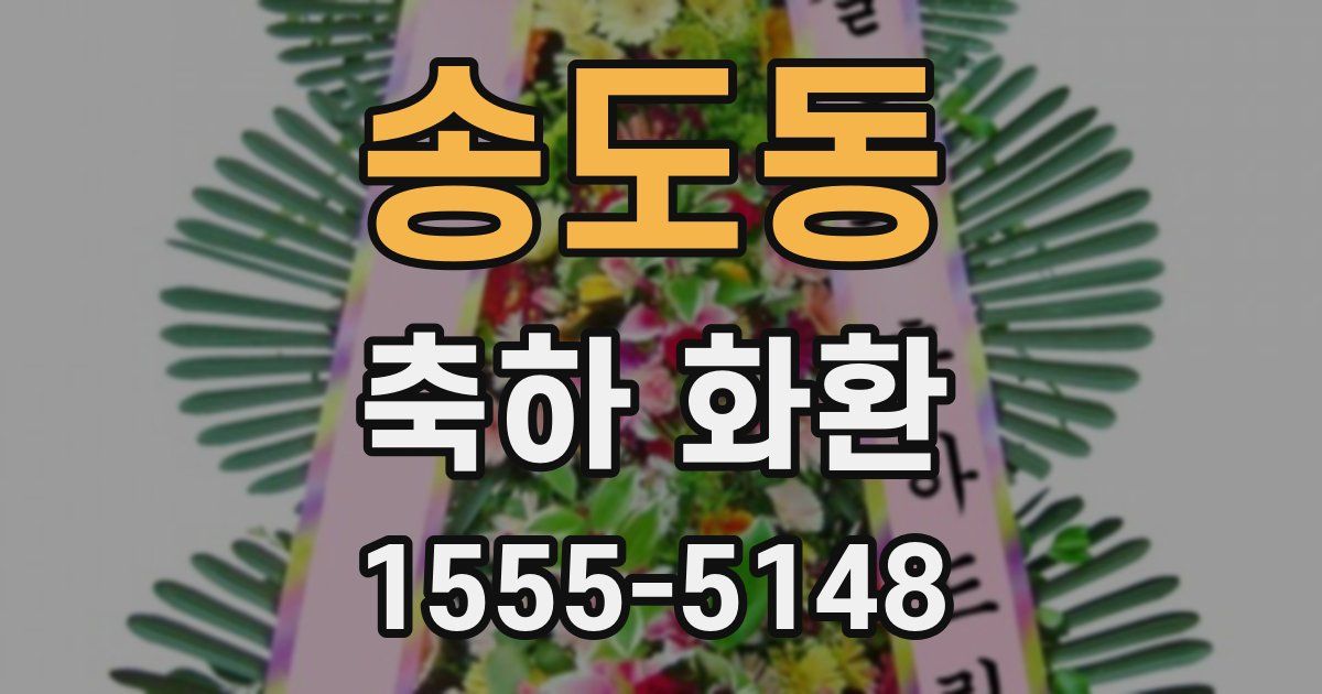 송도동 축하 화환