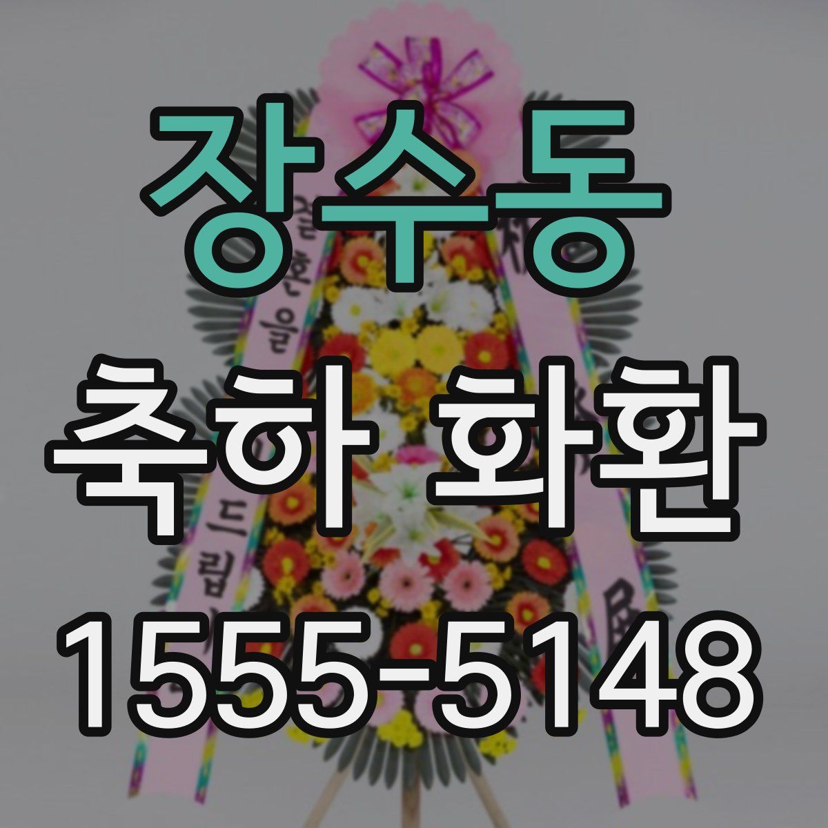 장수동 축하 화환