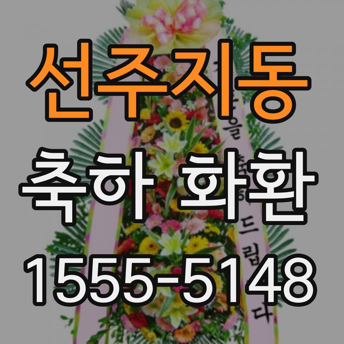 선주지동 축하 화환