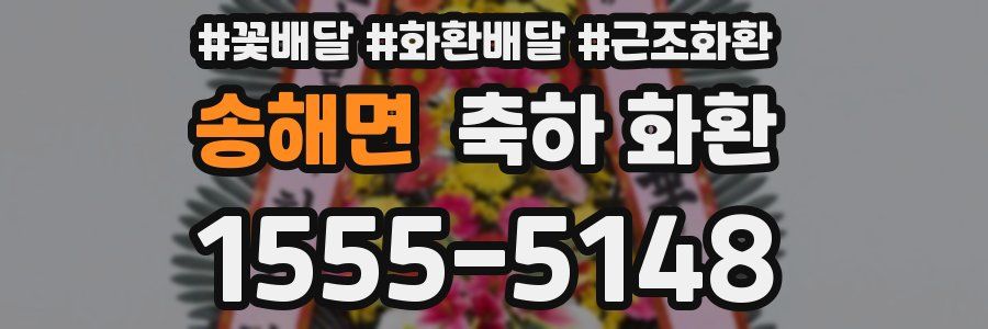 송해면 축하 화환