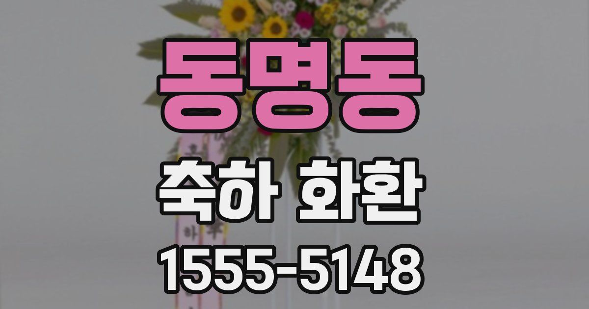 동명동 축하 화환