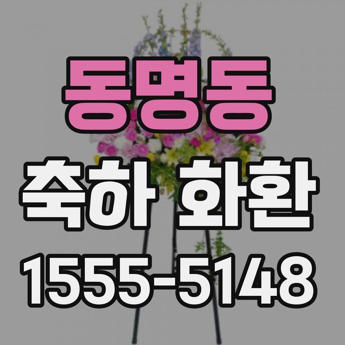 동명동 축하 화환