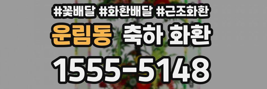운림동 축하 화환