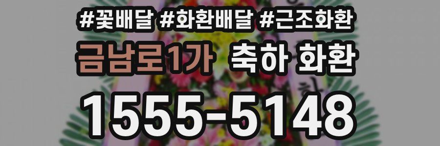 금남로1가 축하 화환