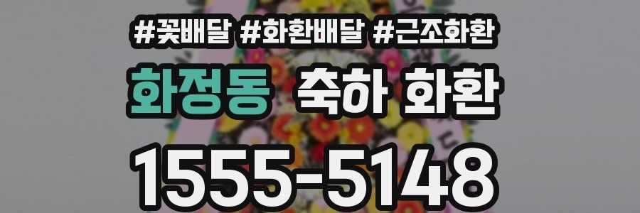 화정동 축하 화환