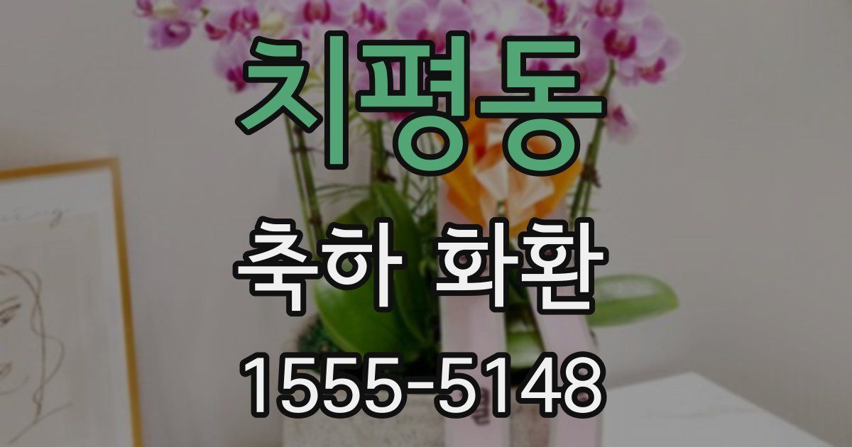 치평동 축하 화환