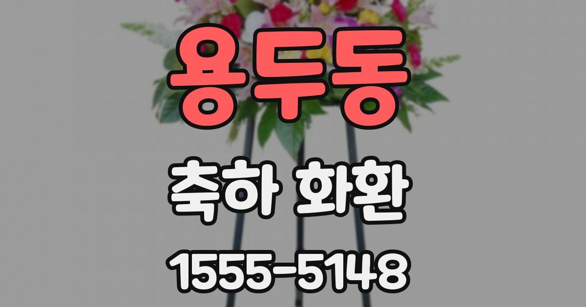 용두동 축하 화환