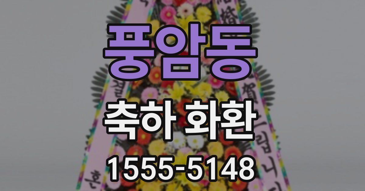 풍암동 축하 화환