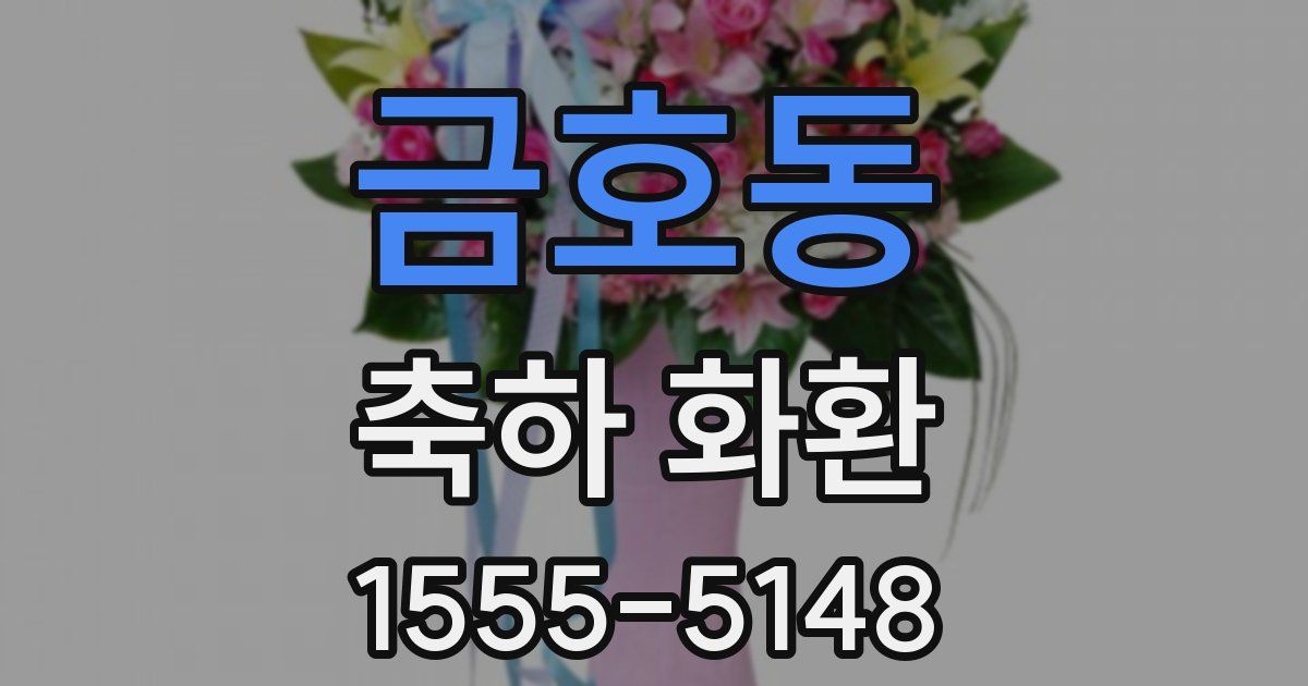 금호동 축하 화환