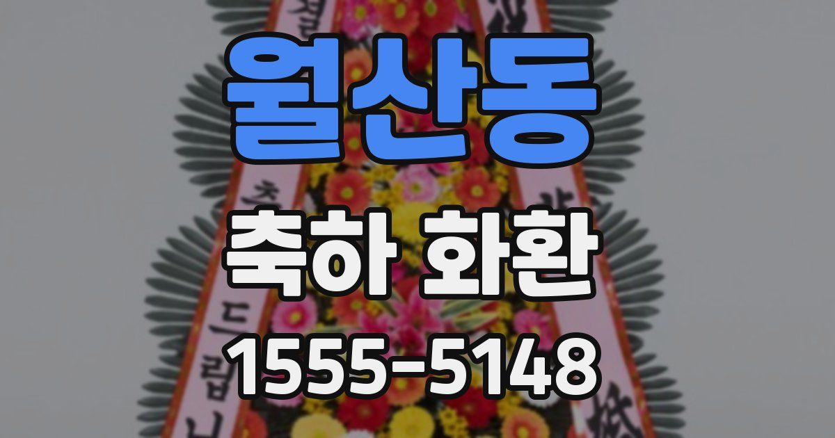 월산동 축하 화환