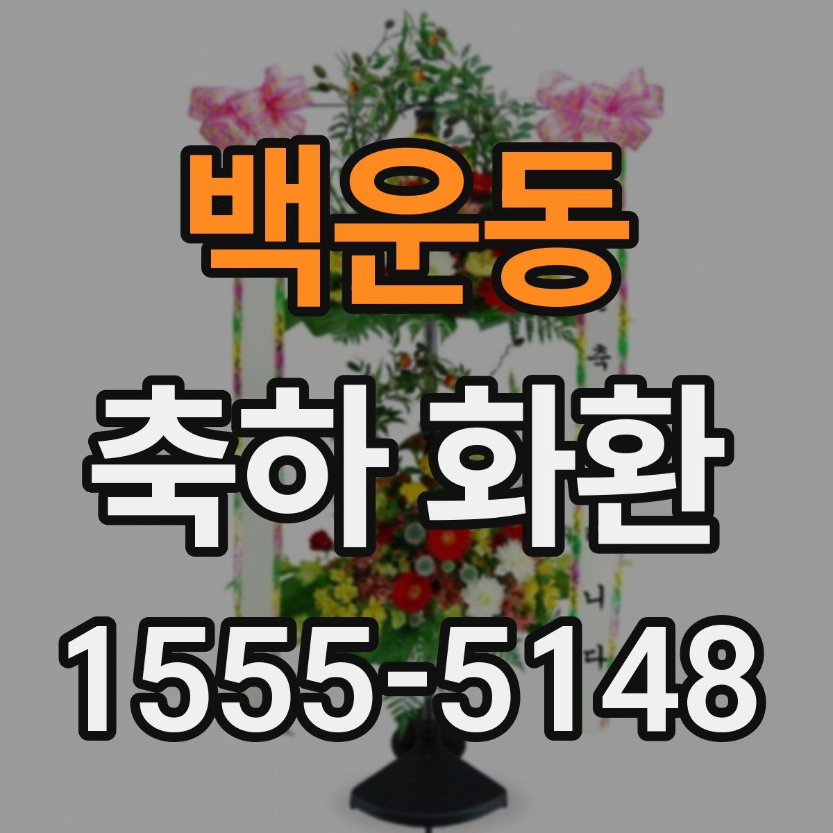 백운동 축하 화환