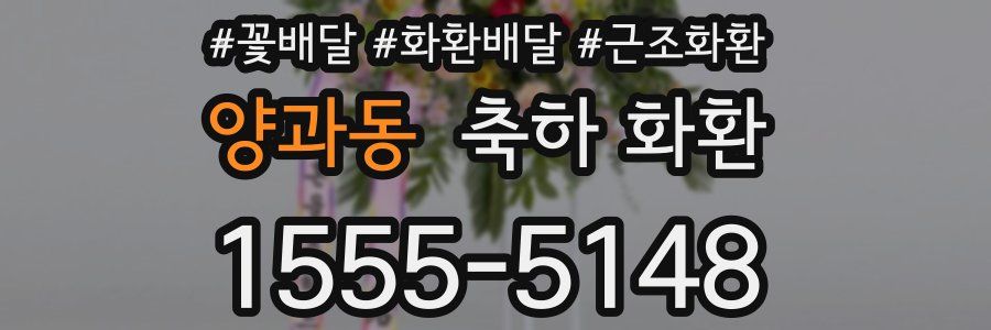 양과동 축하 화환