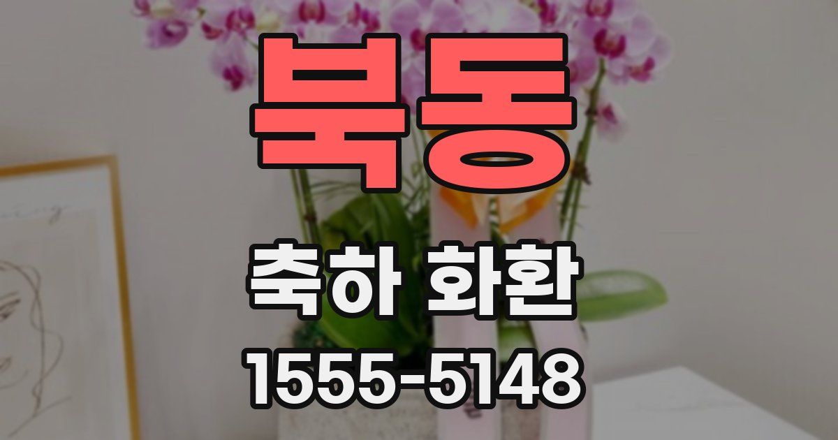 북동 축하 화환