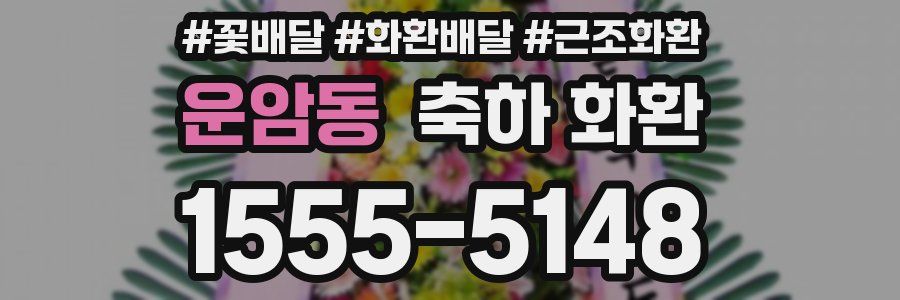운암동 축하 화환