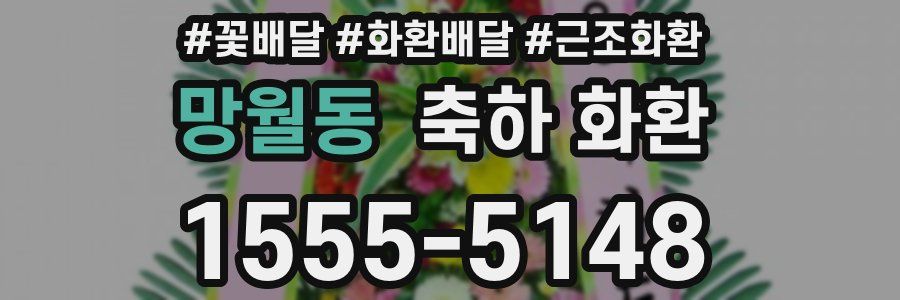 망월동 축하 화환