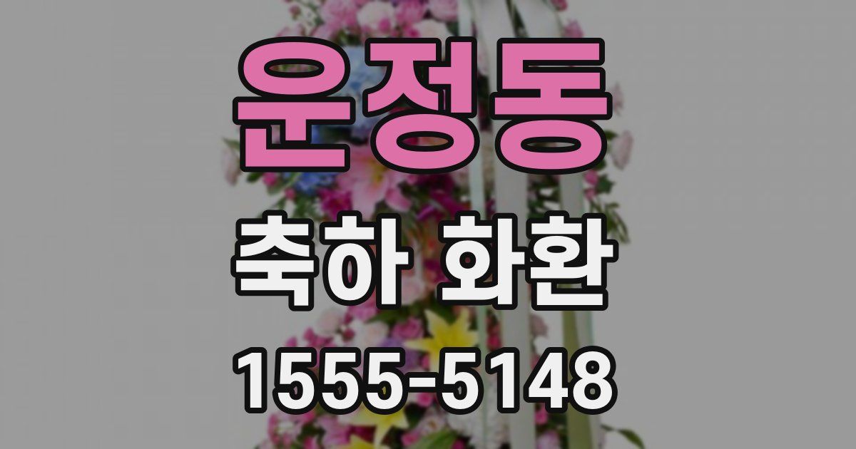 운정동 축하 화환