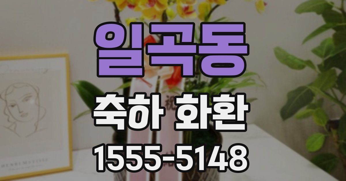 일곡동 축하 화환