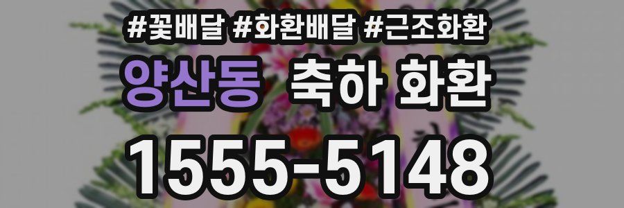 양산동 축하 화환