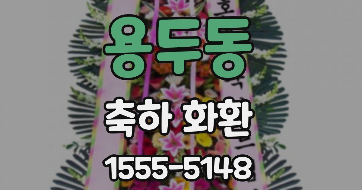 용두동 축하 화환