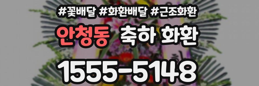 안청동 축하 화환