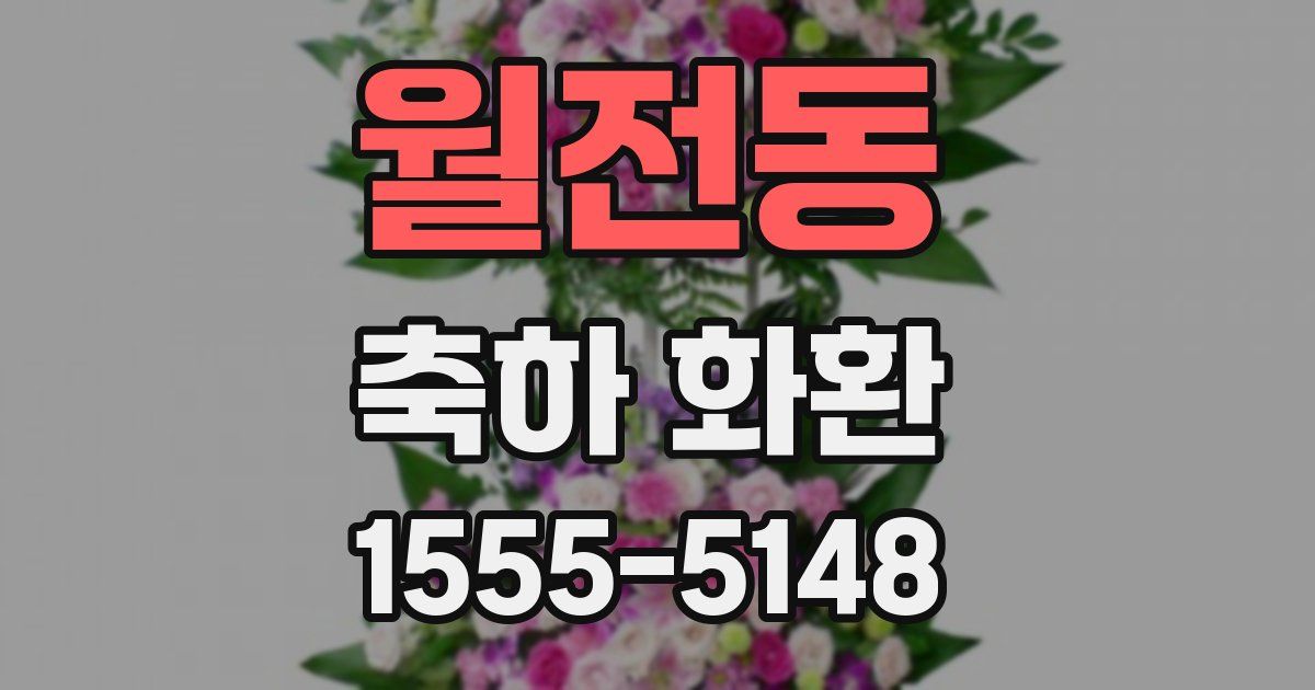 월전동 축하 화환