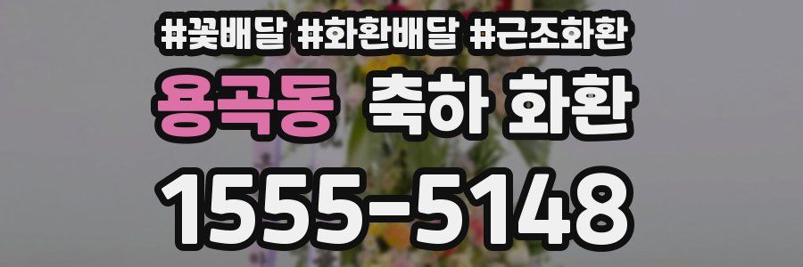 용곡동 축하 화환