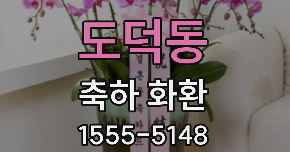 도덕동 축하 화환