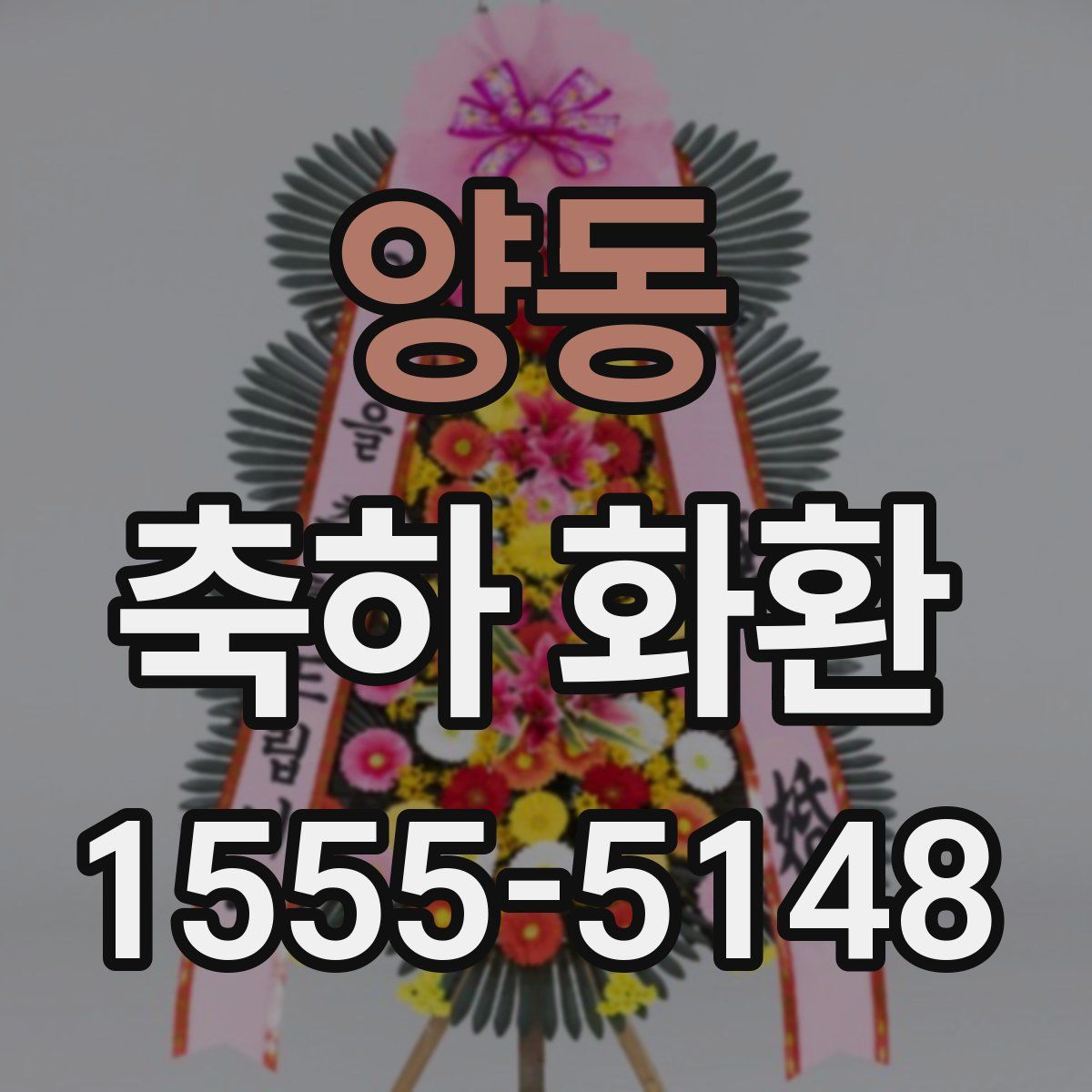 양동 축하 화환