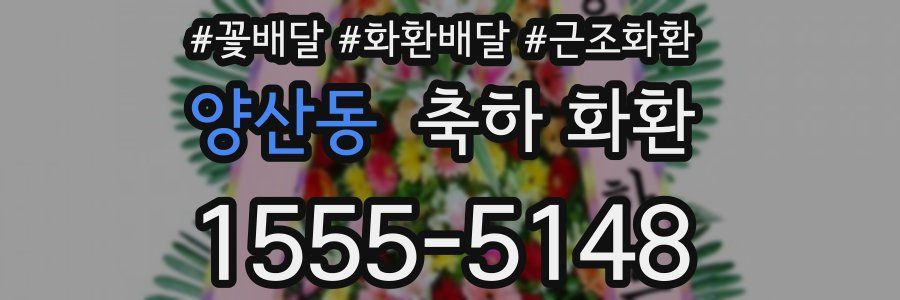 양산동 축하 화환