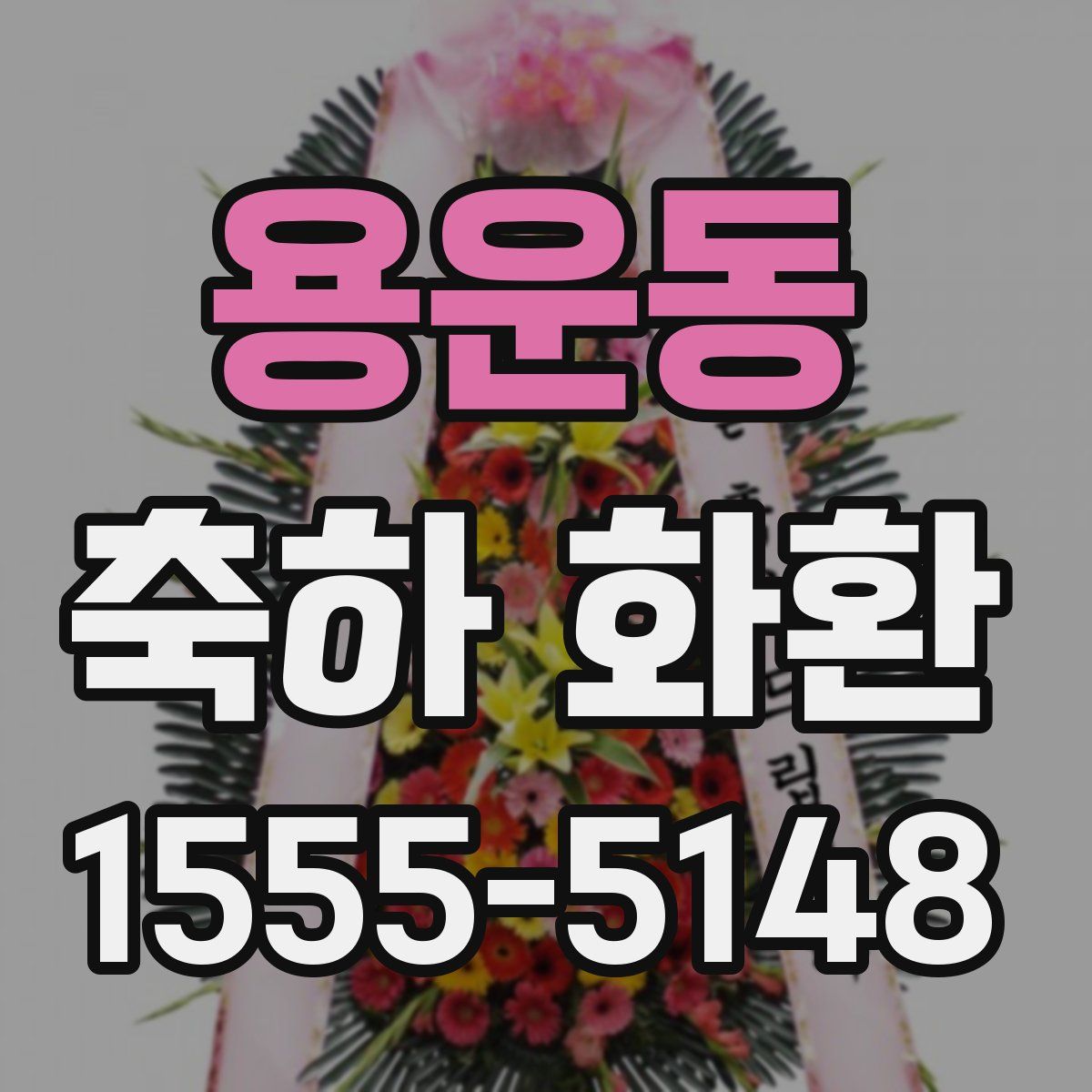 용운동 축하 화환