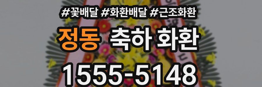 정동 축하 화환