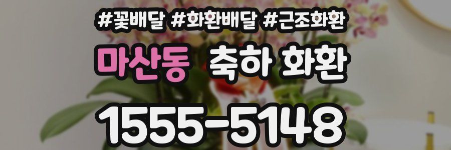 마산동 축하 화환
