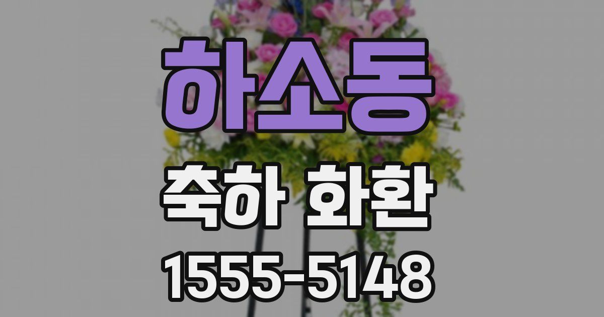 하소동 축하 화환