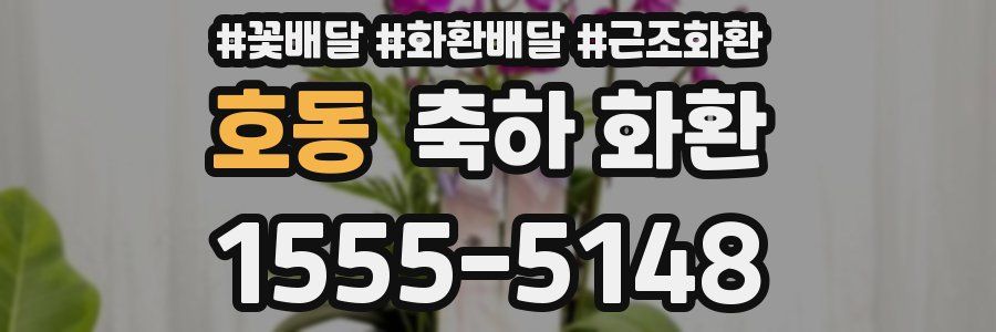 호동 축하 화환