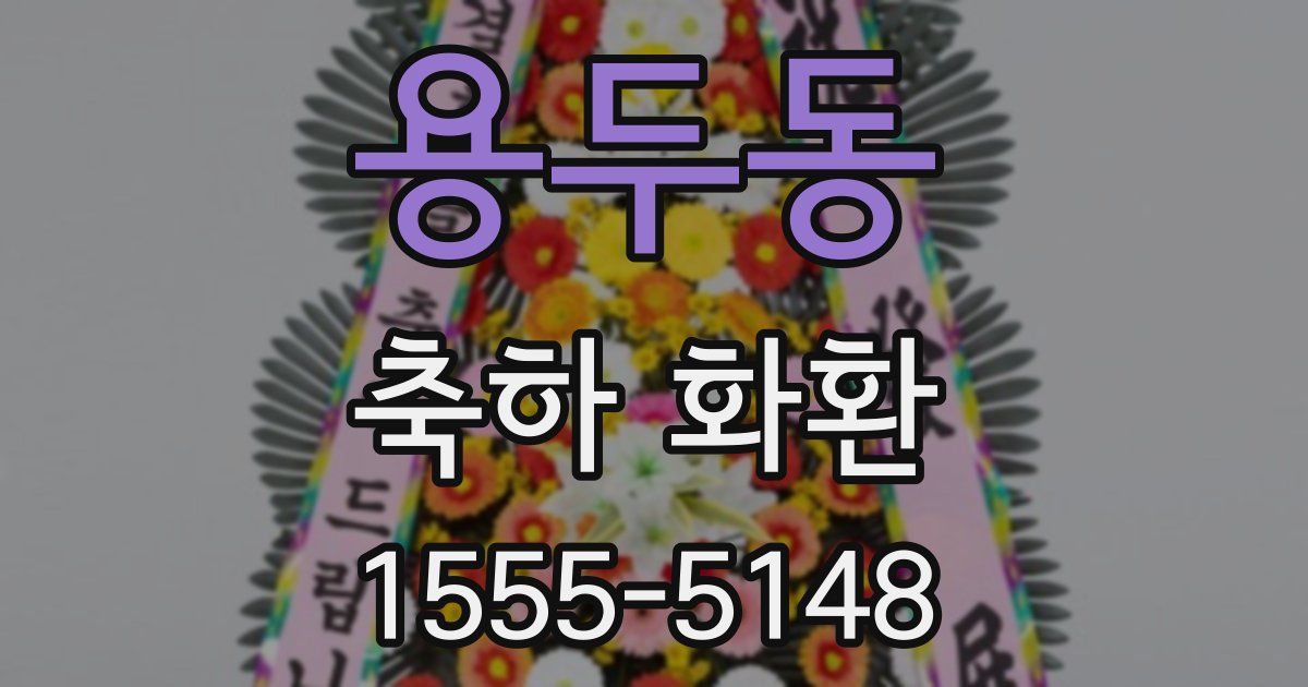 용두동 축하 화환
