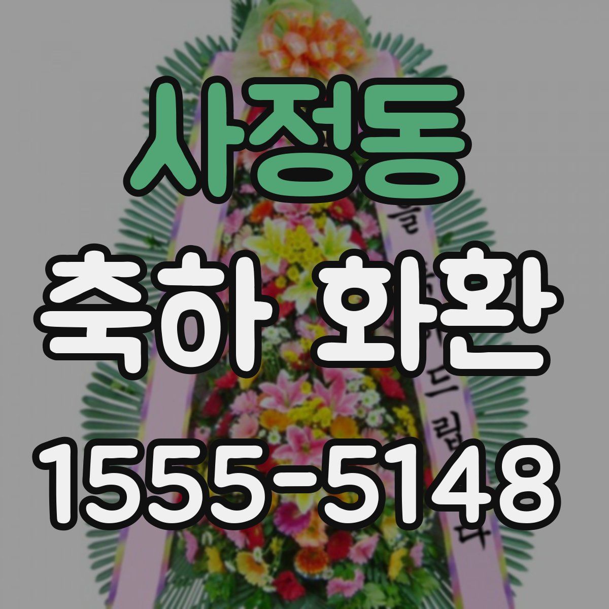 사정동 축하 화환
