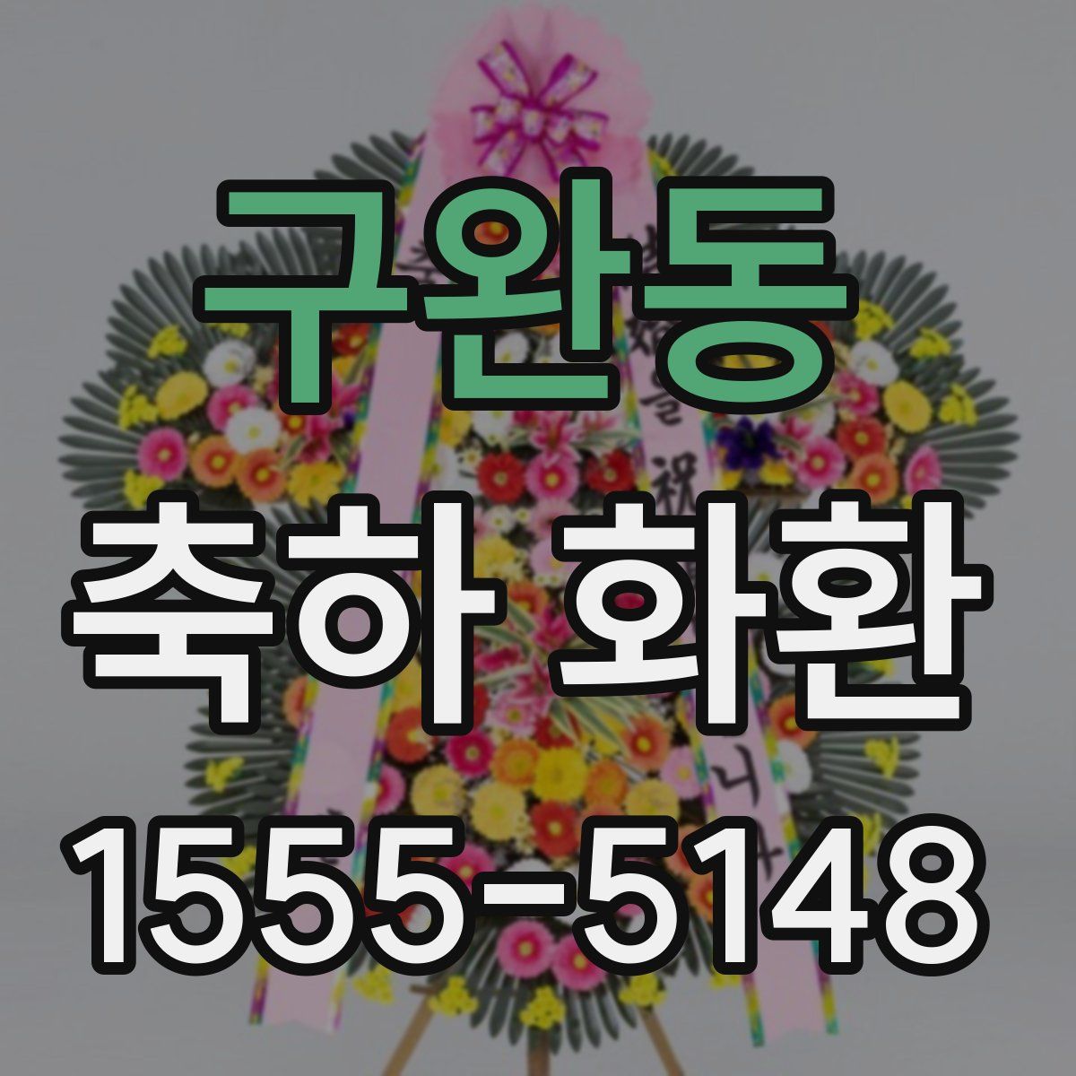 구완동 축하 화환