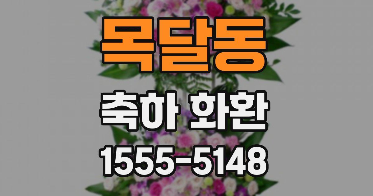 목달동 축하 화환