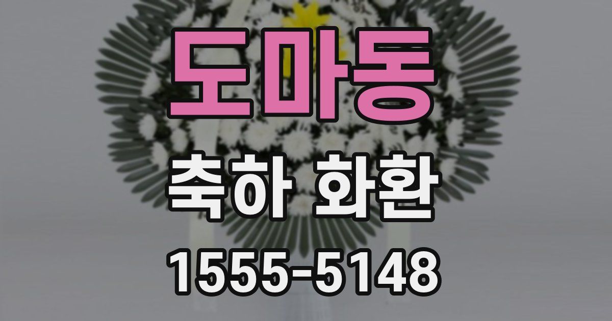 도마동 축하 화환