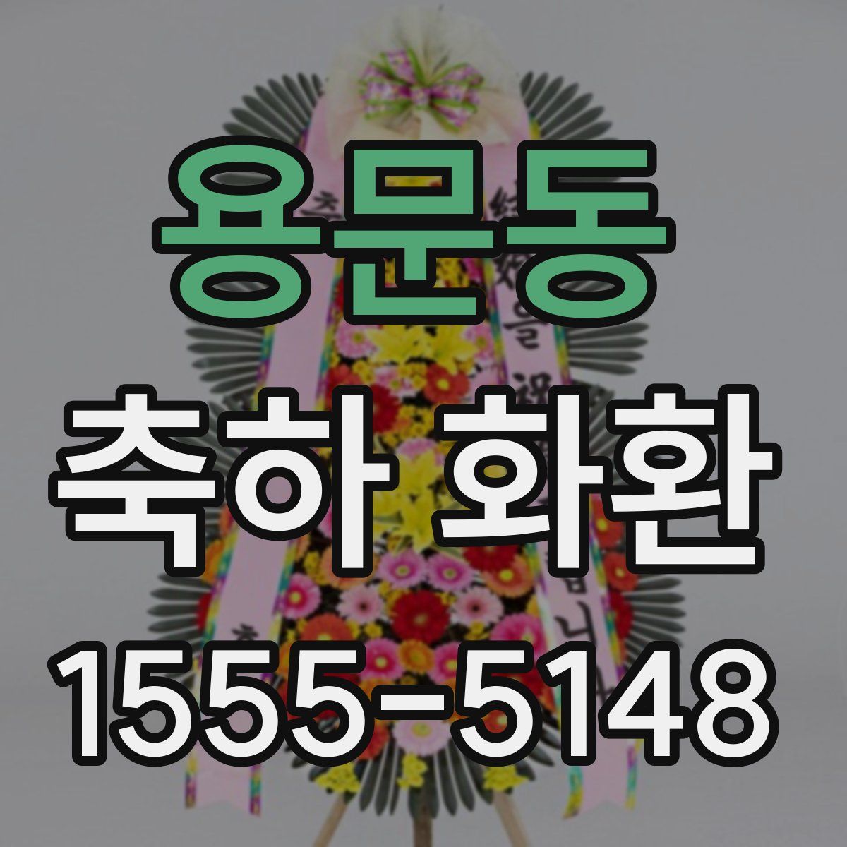 용문동 축하 화환