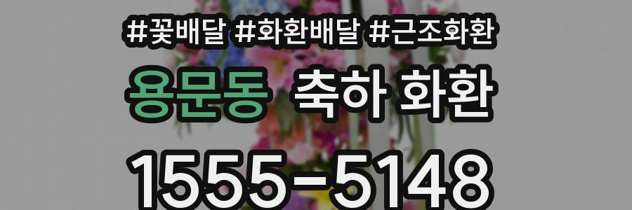 용문동 축하 화환