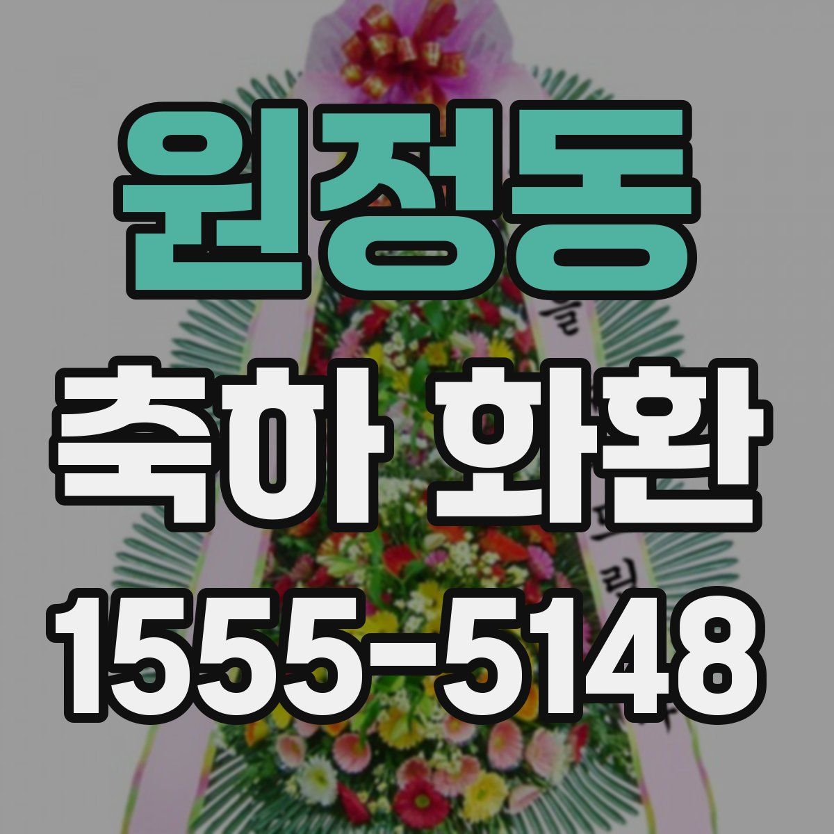 원정동 축하 화환