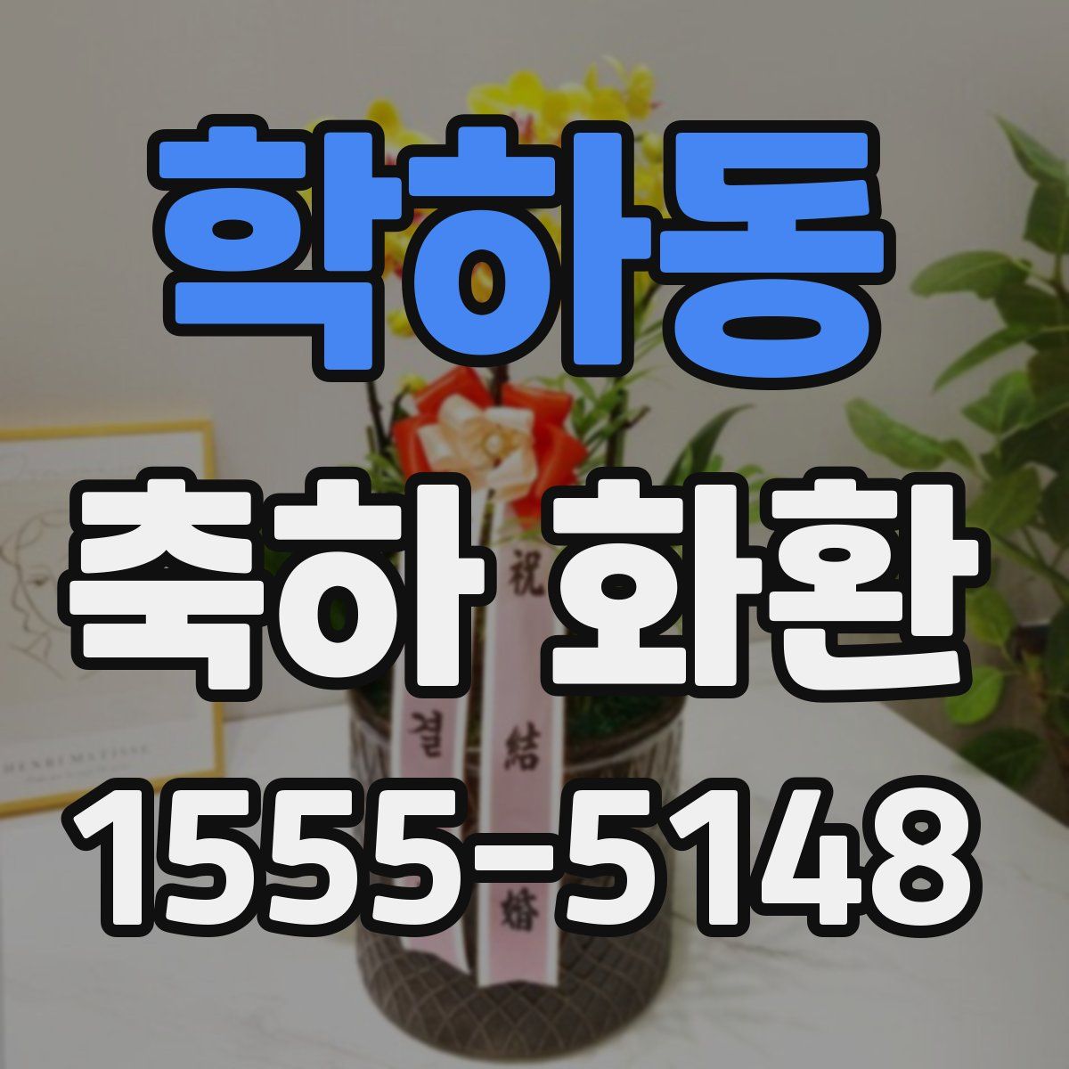 학하동 축하 화환
